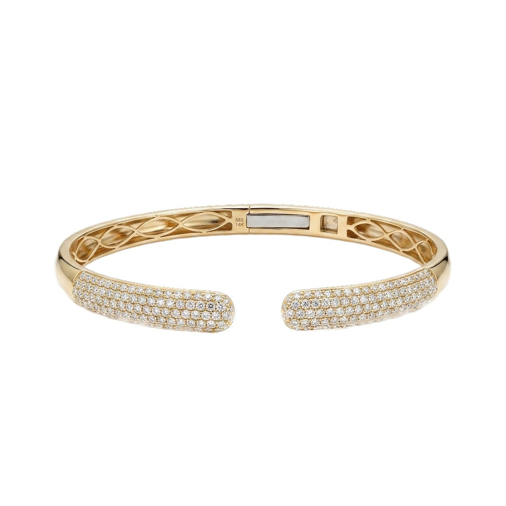 Open Hinged Diamond Bracelet