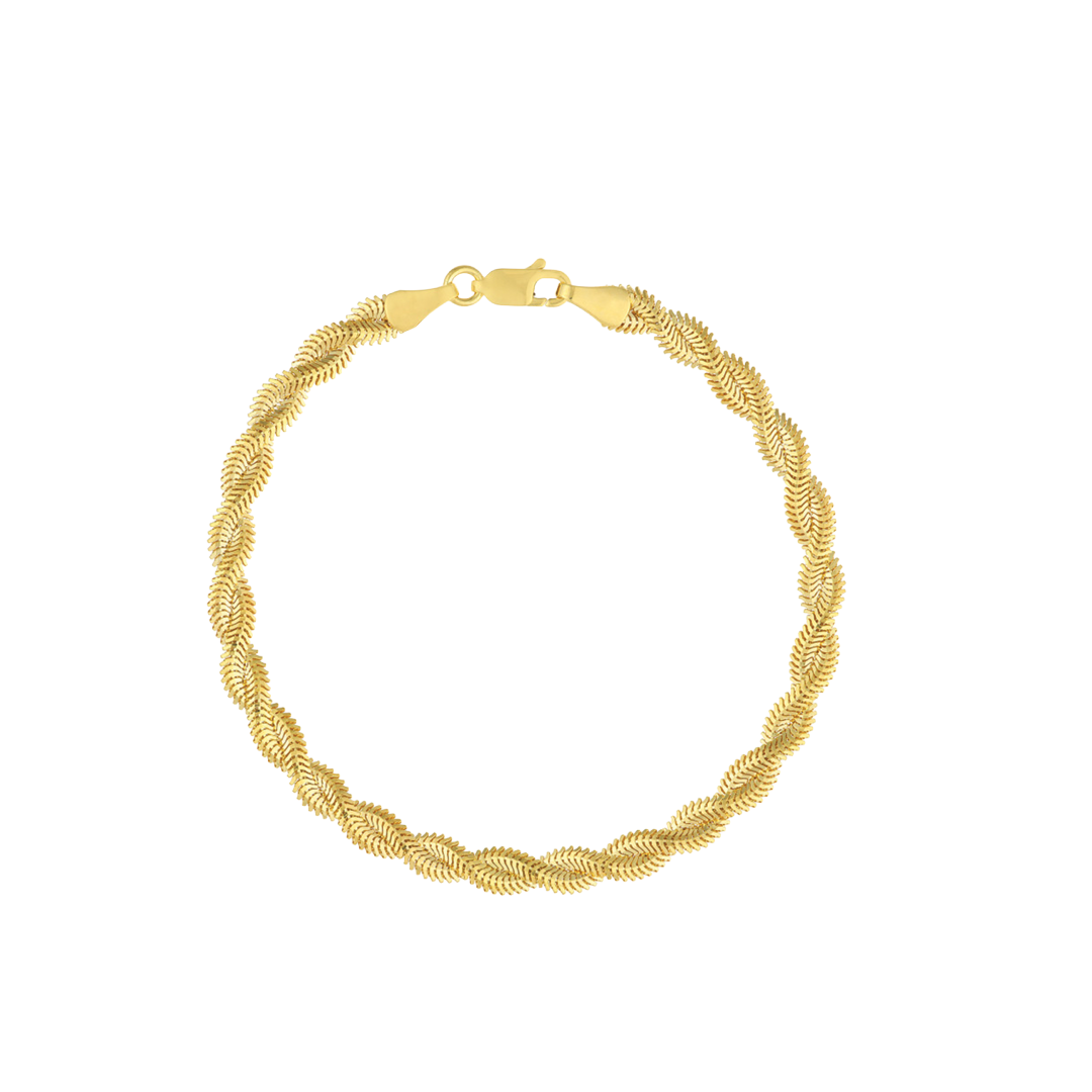 Gold Braided Bracelet