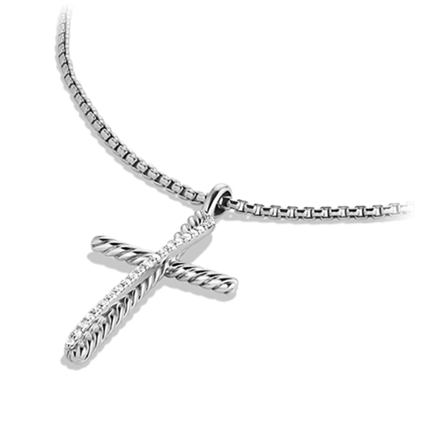 Cross Necklace with Diamonds