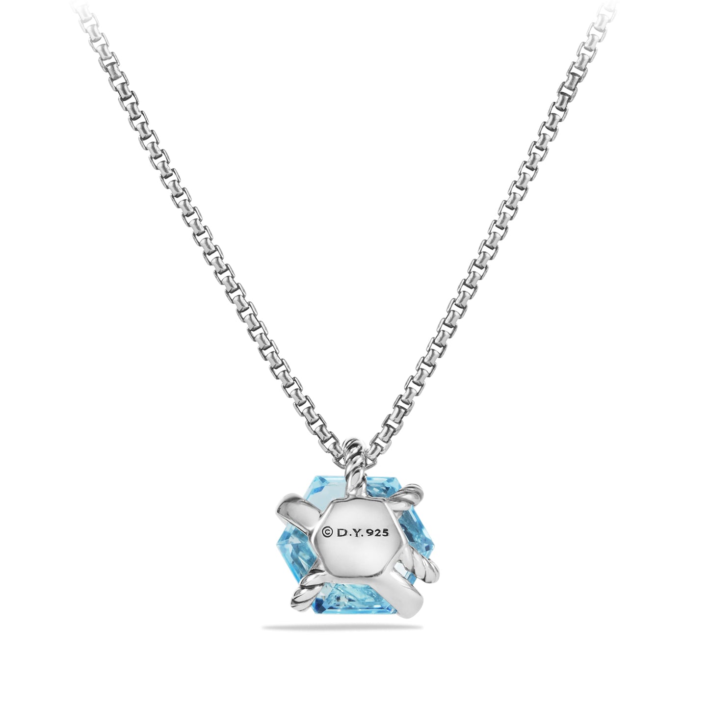 Necklace with Blue Topaz and Diamonds