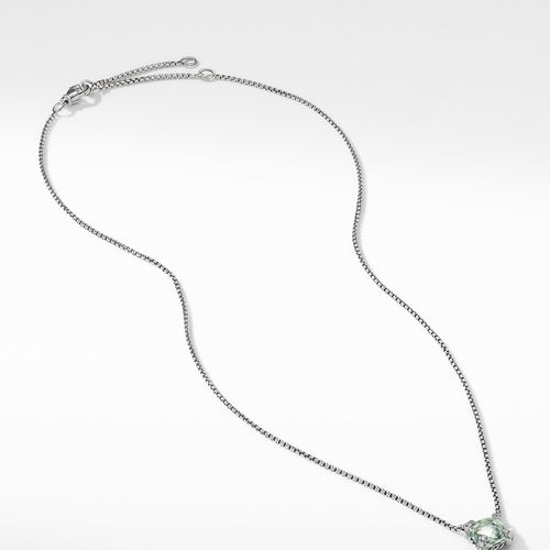 Chatelaine® Pendant Necklace with Prasiolite and Diamonds