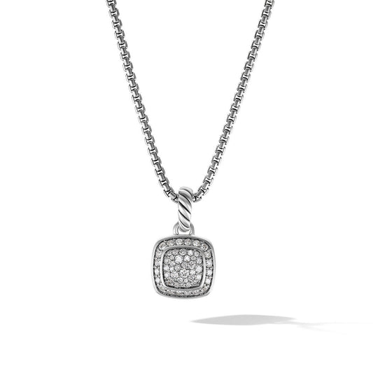 Petite Albion® Pendant Necklace with Pavé Diamonds