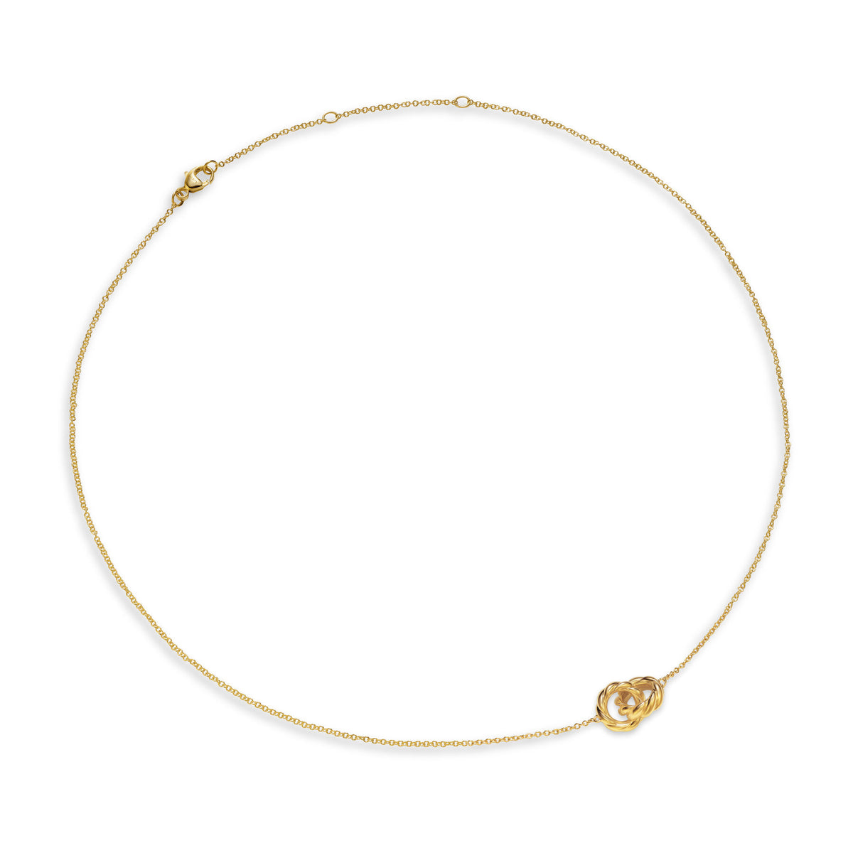 Sculpted Cable Chain Necklace in 18K Yellow Gold, 9mm