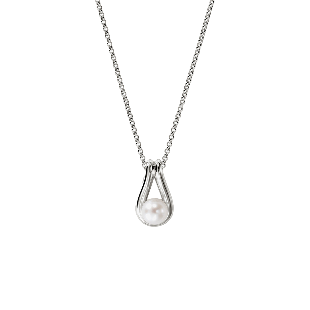 'Surf' Freshwater Pearl Pendant Necklace