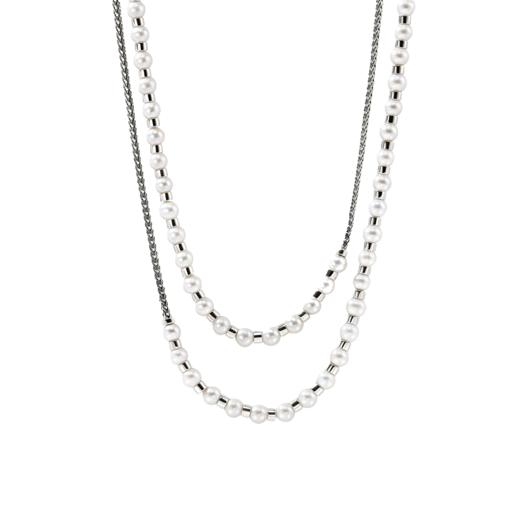 <b>MATERIALS</b>
• Sterling Silver
• Freshwater cultured pe...