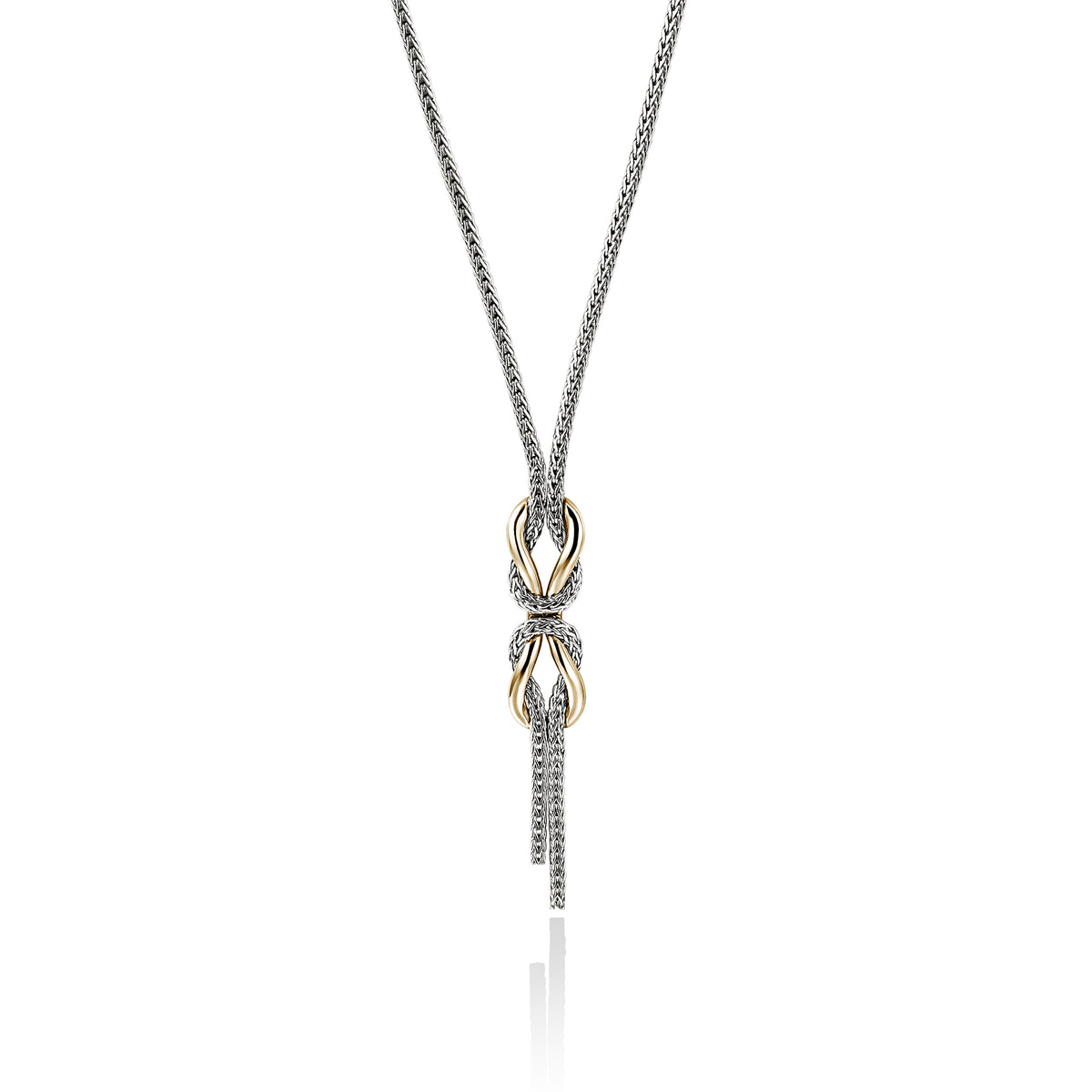 Love Knot Infinite Silver And Gold 1.8mm Necklace