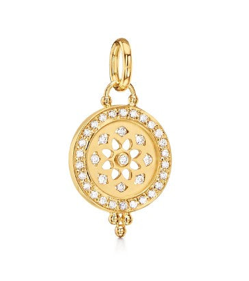 Diamond Mandala Cutout Pendant