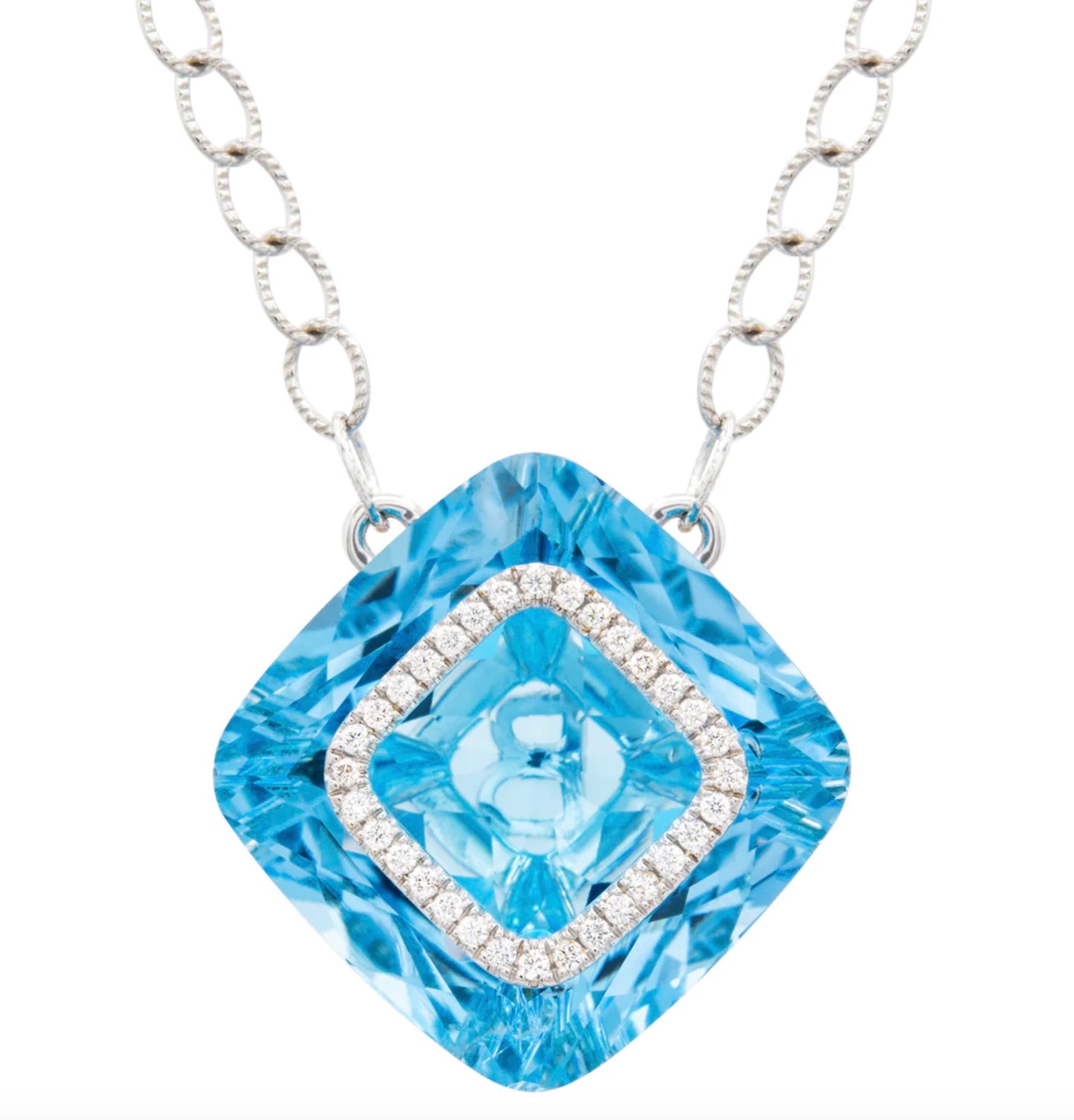 Valentina Necklace in Blue Topaz