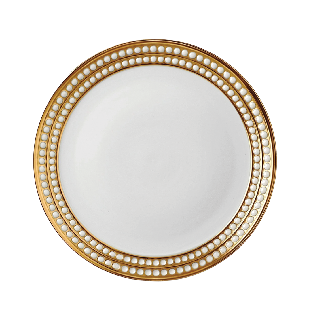 L'Objet Perlée Gold Dinner Plate