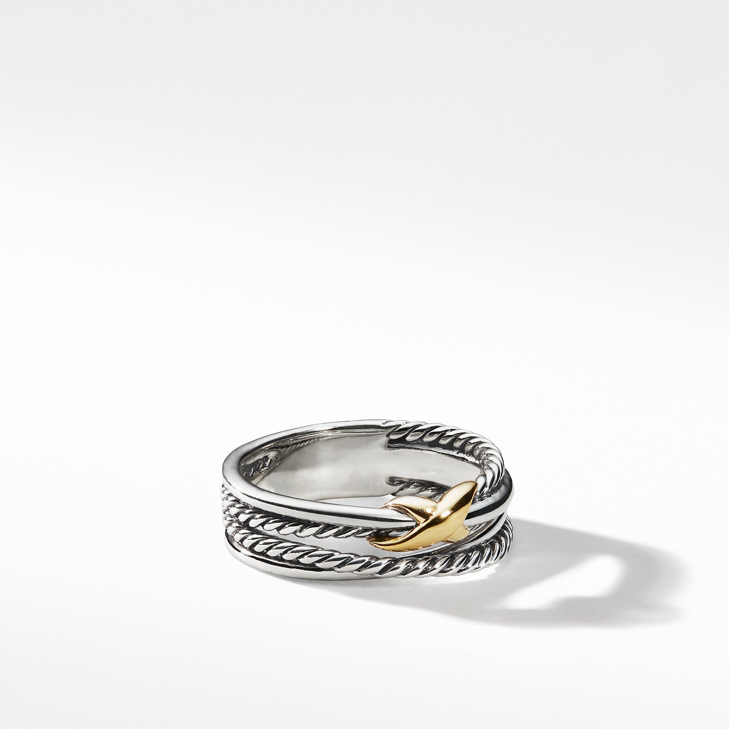 X Crossover Band Ring
