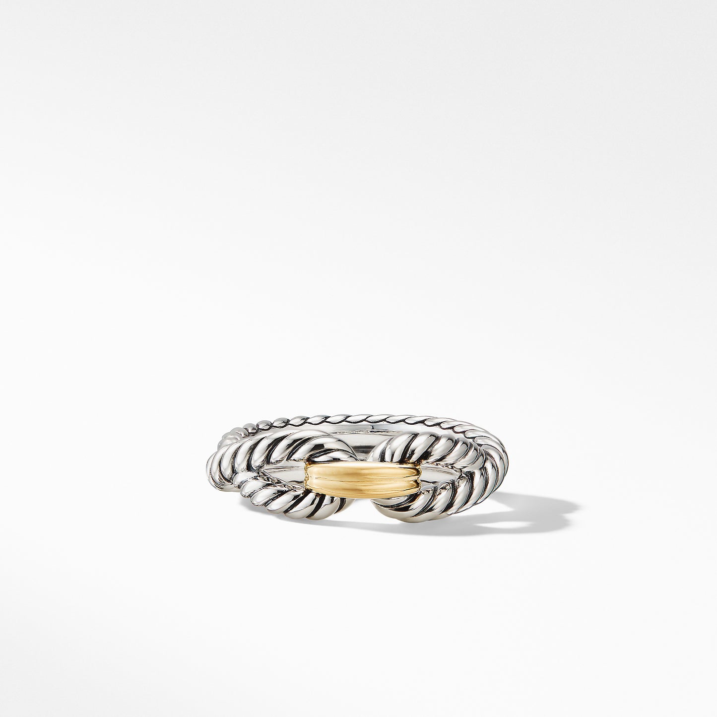 Cable Loop Ring with 18K Gold