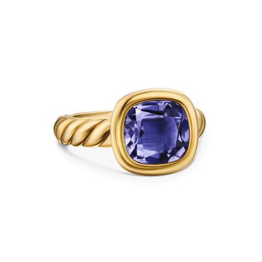 DY Mercer® Stone Ring in 18K Yellow Gold with Iolite, 10mm