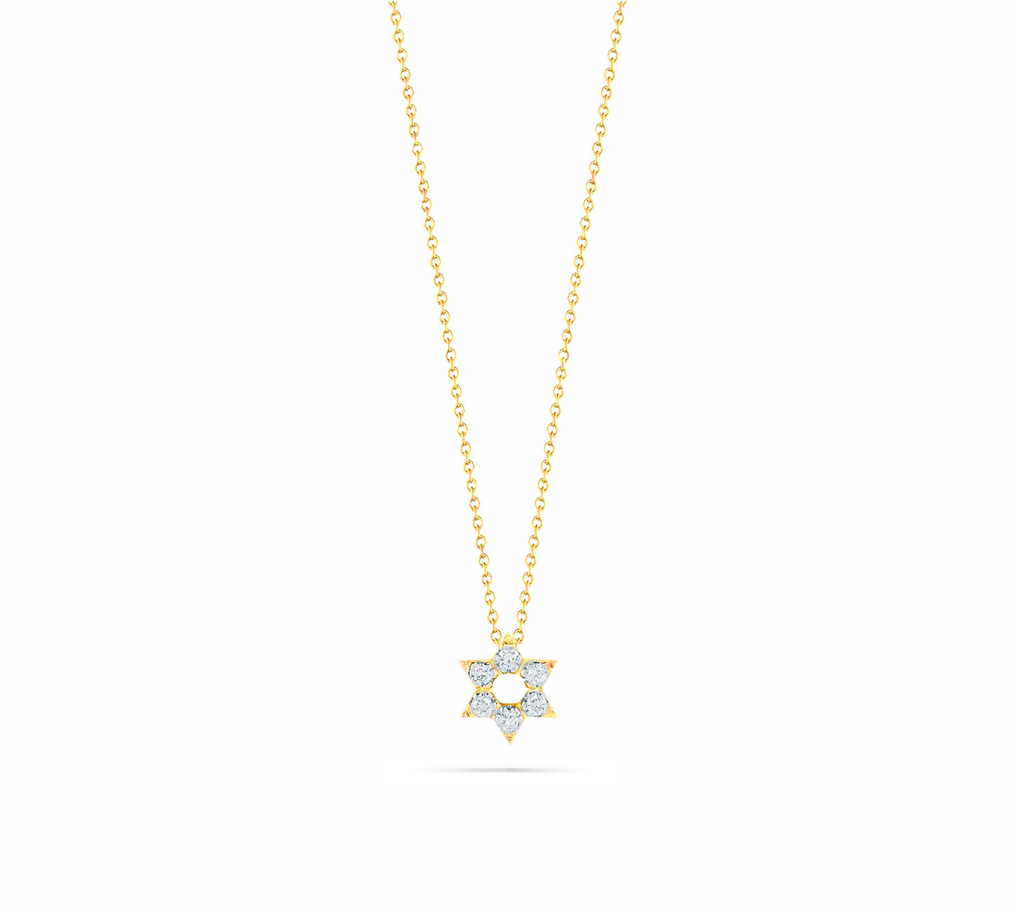 Tiny Treasure Star of David Necklace in Yellow Gold