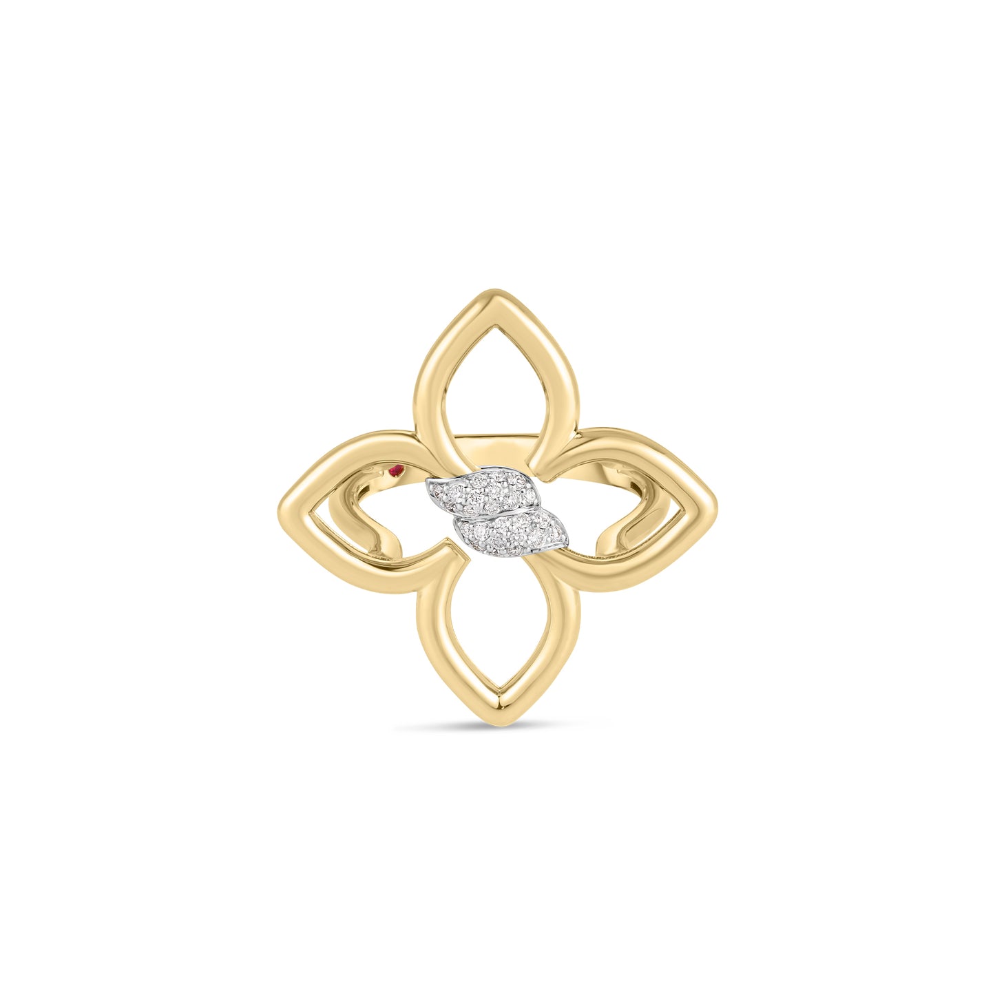 Cialoma Small Diamond Ring in Yellow Gold