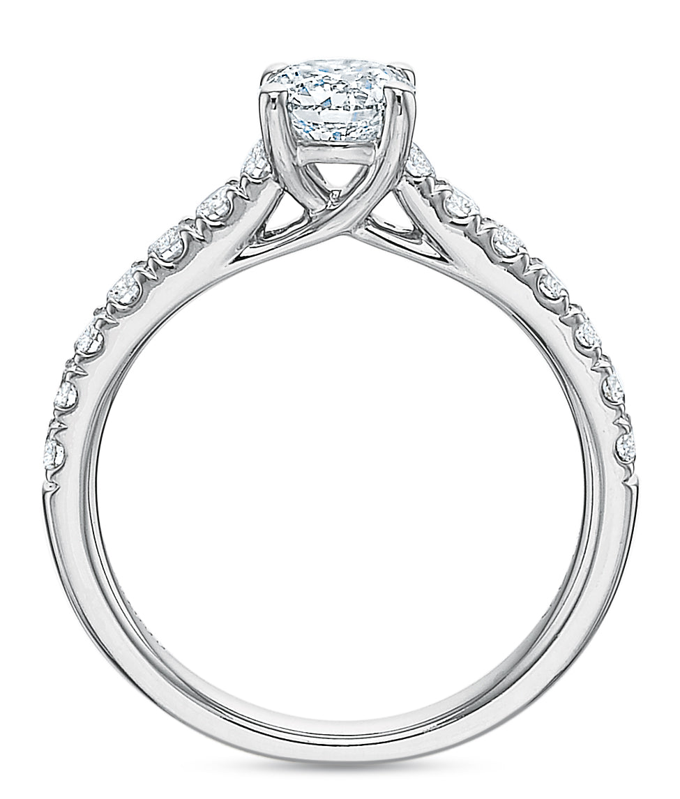 Round Brilliant Engagement Ring 1.25tw