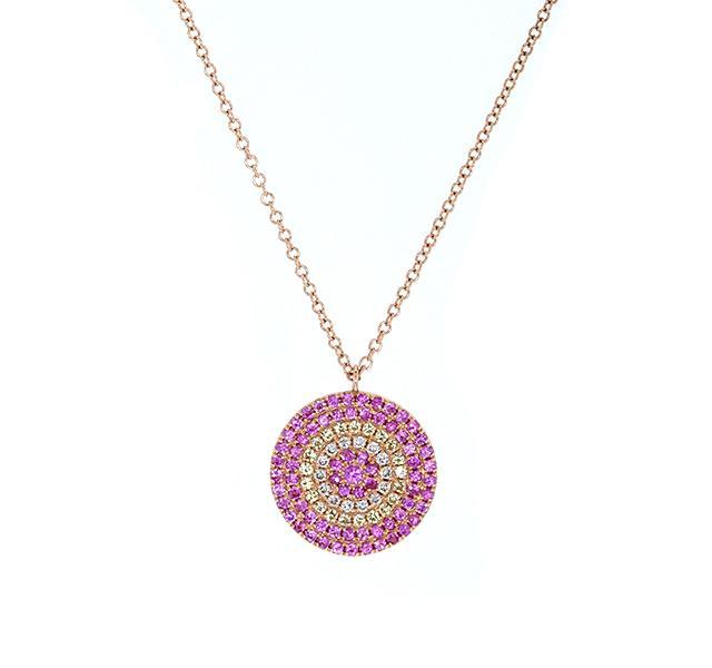Rose Gold Evil Eye Pendant