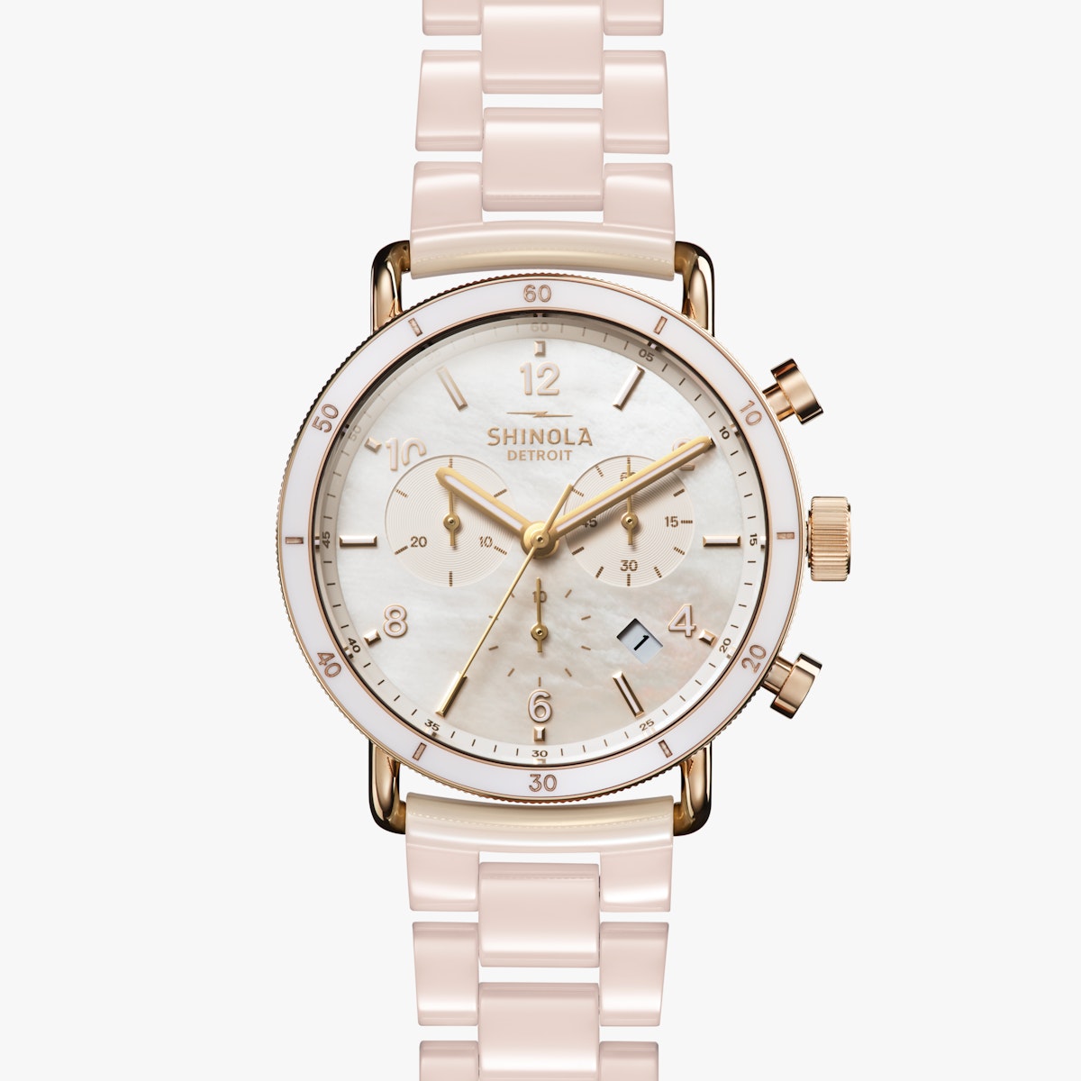 Canfield Sport 40mm with Blush Ceramic Bracelet