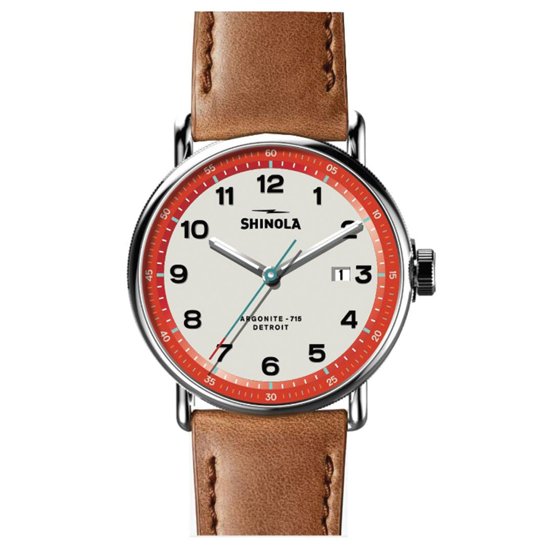 The Canfield Model C56 43mm in Bourbon