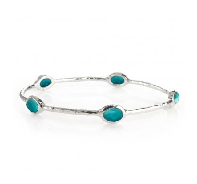 5 Stone Bangle in Turquoise