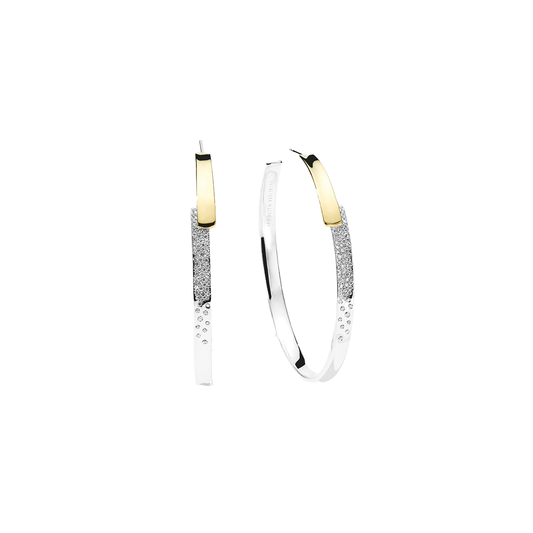 'Chimera' Stardust Overlapping Hoop Earrings