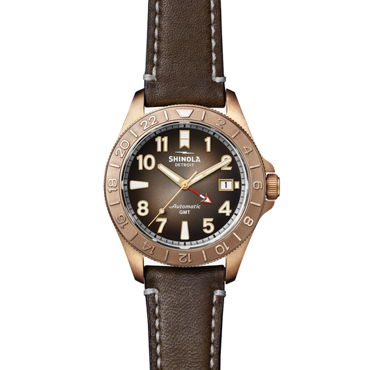 The Bronze Monster GMT Automatic 40mm in Brown Leather