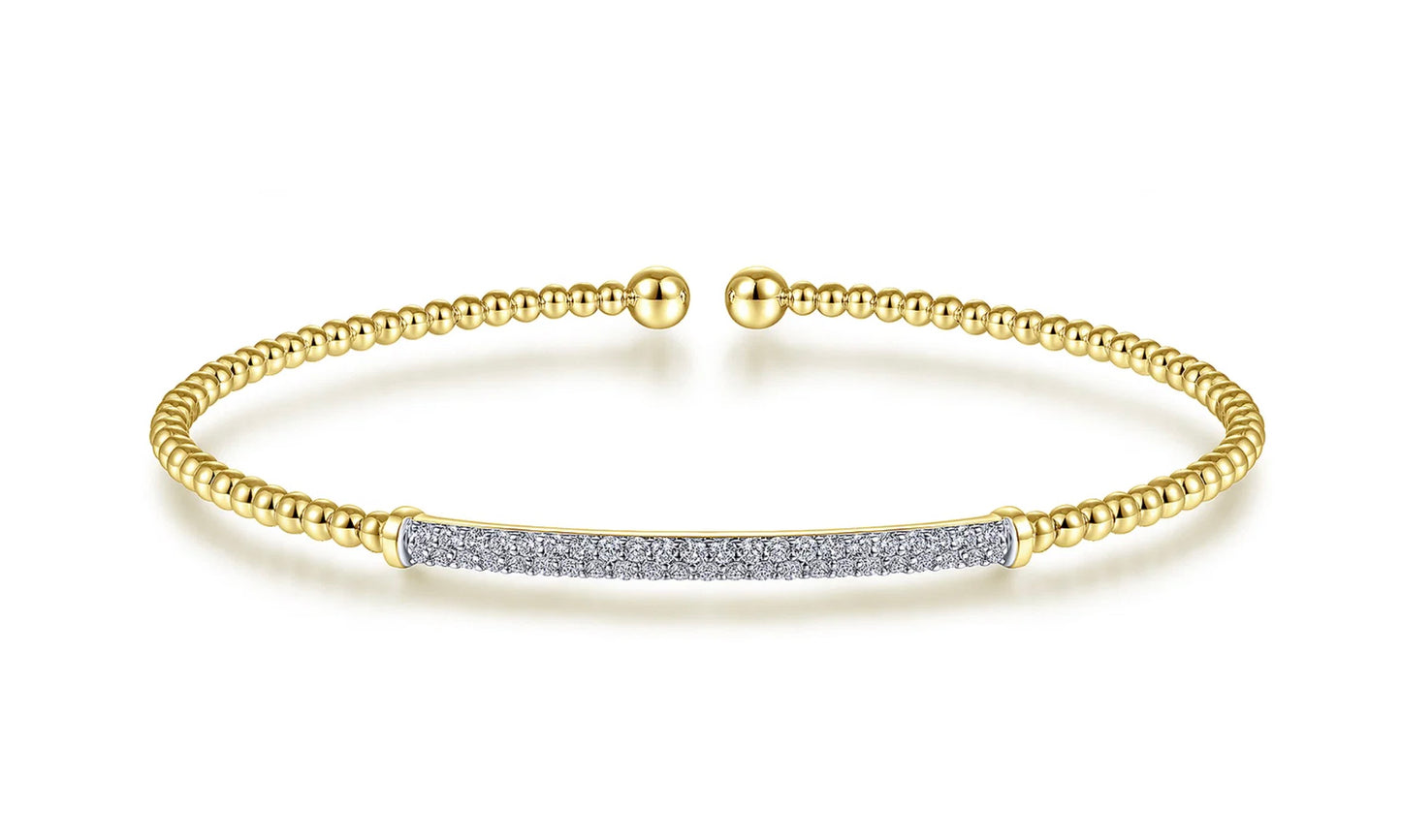 Diamond Bar Split Bangle