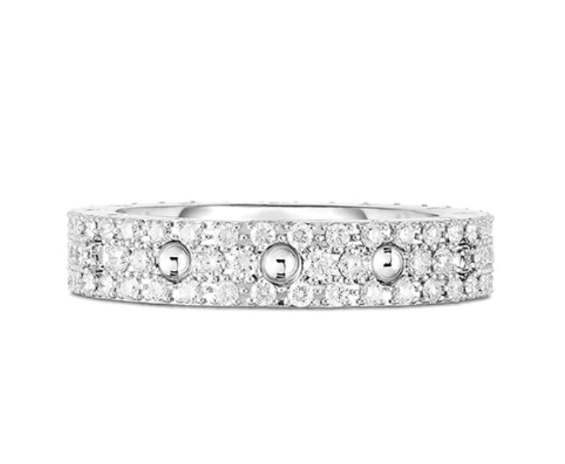 Pois Moi Single Roung Ring with Diamonds