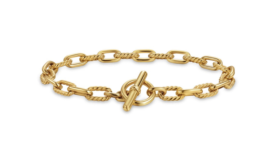 DY Madison® Toggle Chain Bracelet in 18K Yellow Gold