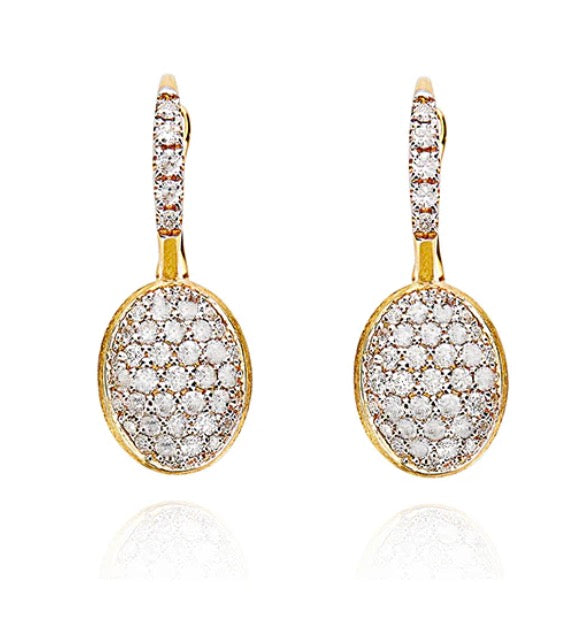 'Ciliegine' Diamond Small Drop Earrings