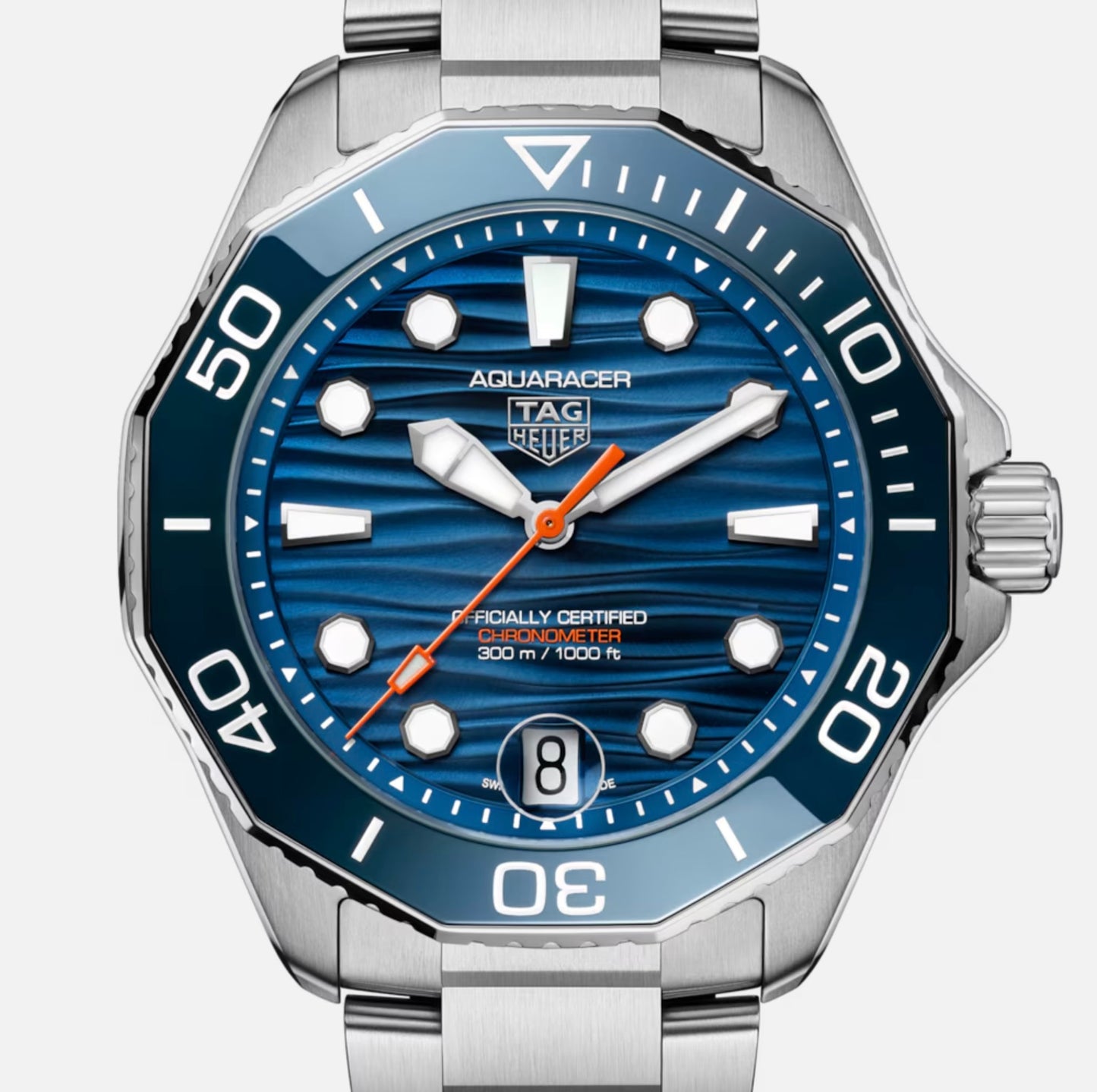 TAG HEUER STNLS 42MM AQUARACER PROFESSIONAL 300 GMT AUTOMATI...