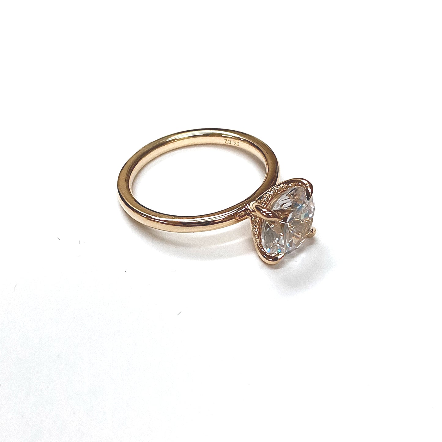 MJ YOUR WAY 9K/CZ SAMPLE PRICED AS 14KY 4-PRONG SOLITAIRE MO...