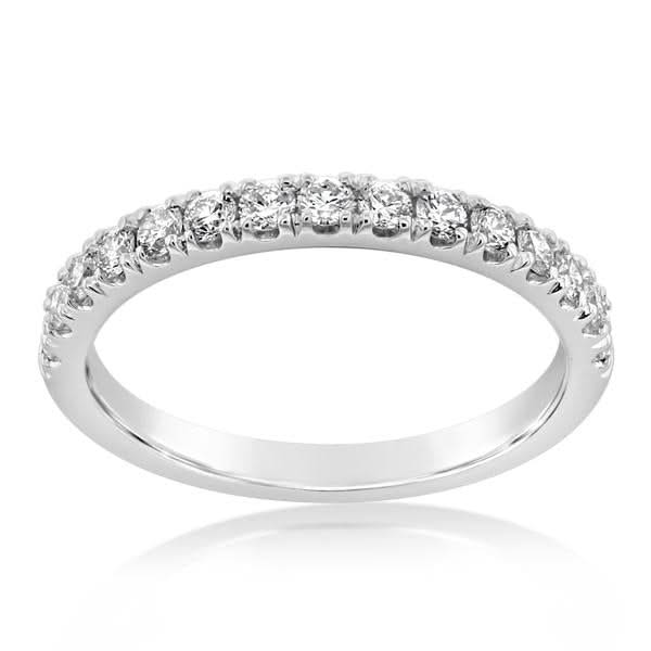 Halfway Prong Set Diamond Band, 0.50ctw