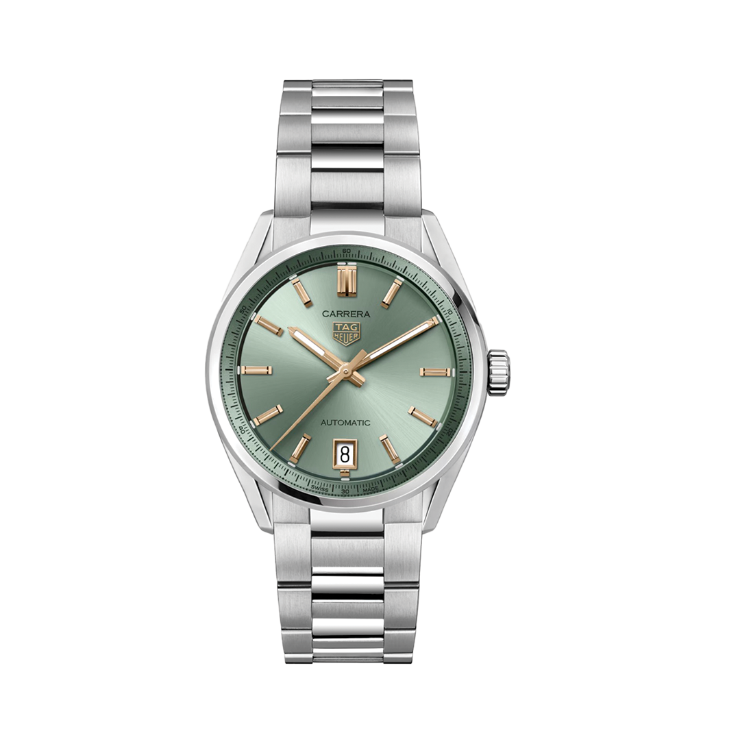 36mm Carrera Women's Watch with Green Dial