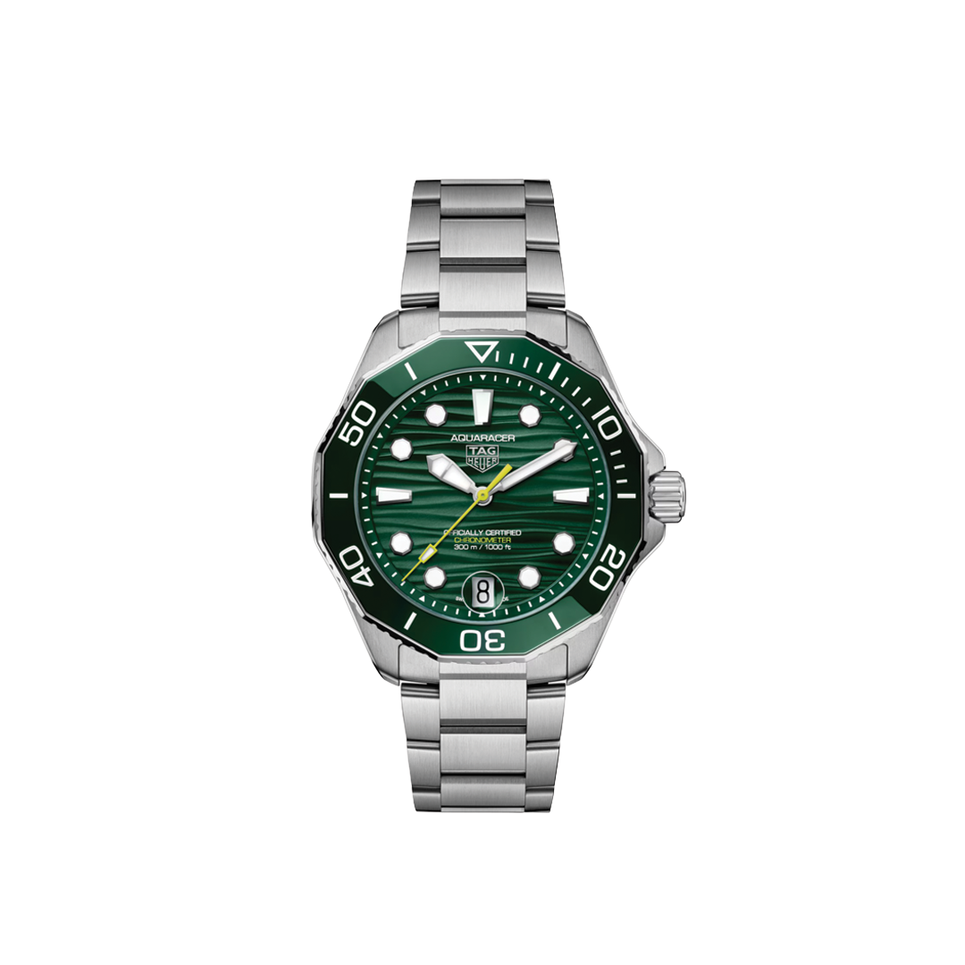 42mm Aquaracer Professional 300 Watch with Green Dial