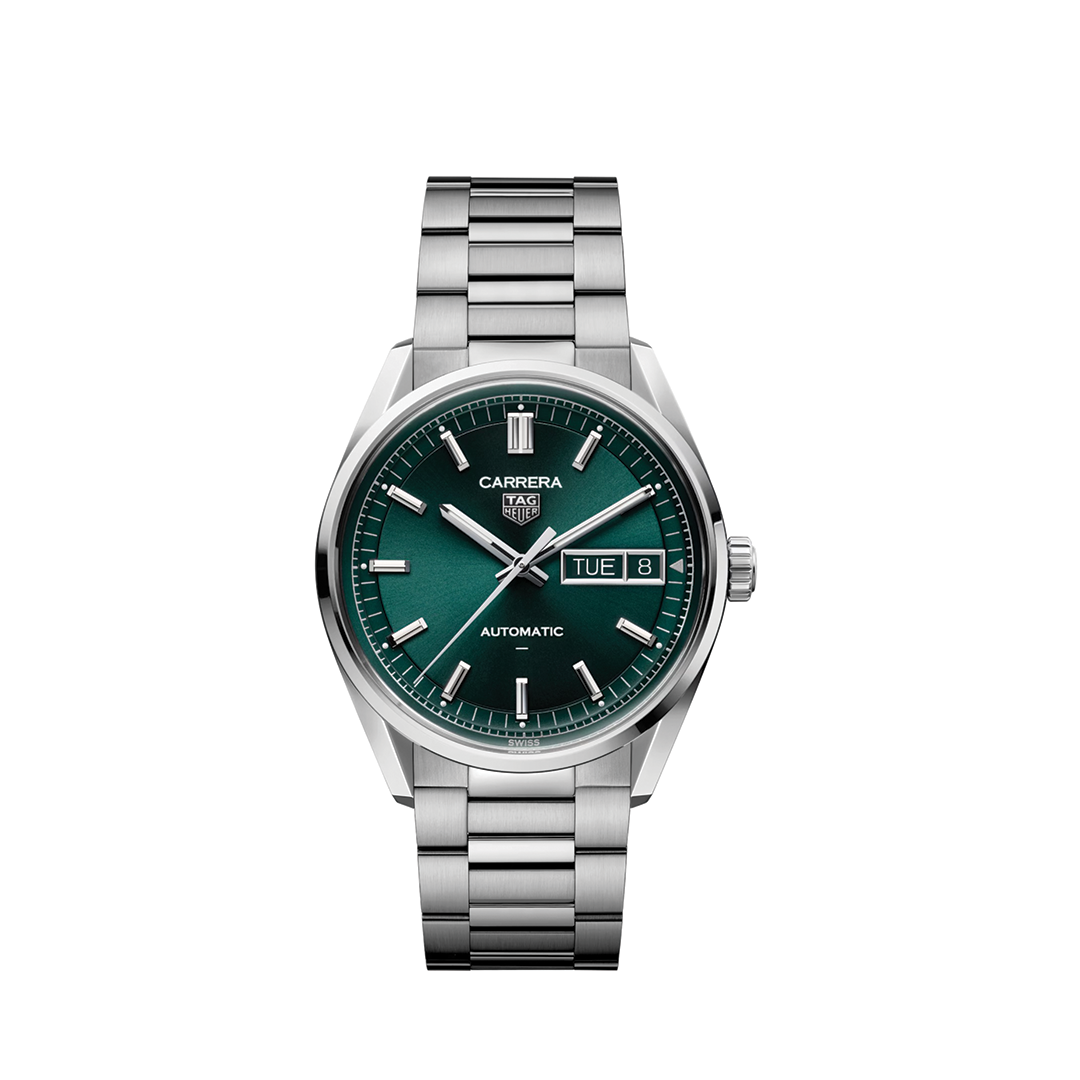 41mm Carrera Watch with Green Dial