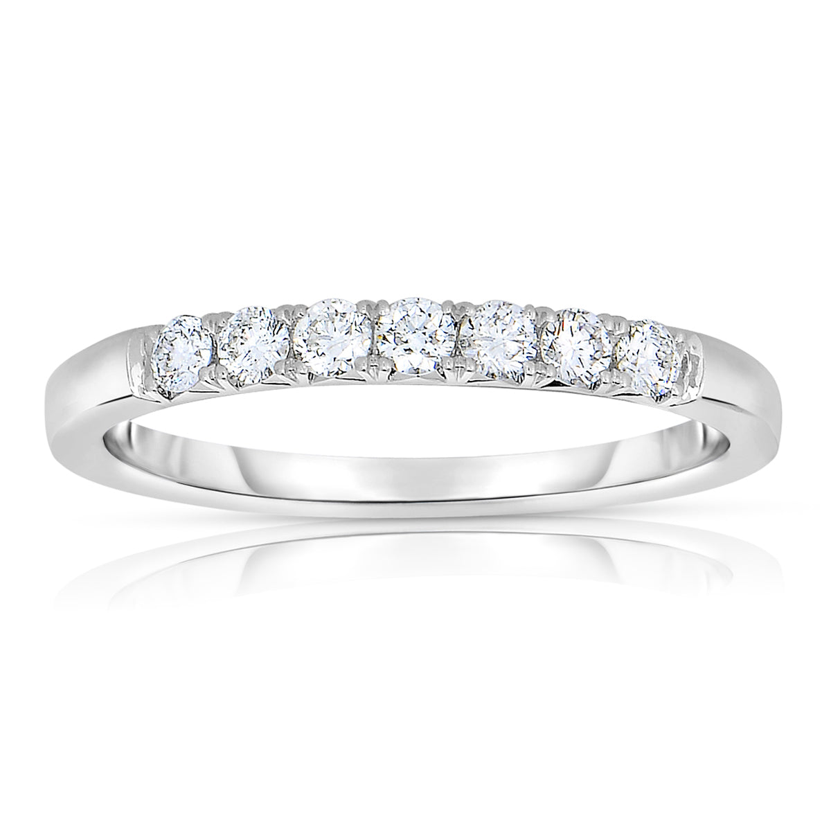 7-Stone French Cut Diamond Band .23tw