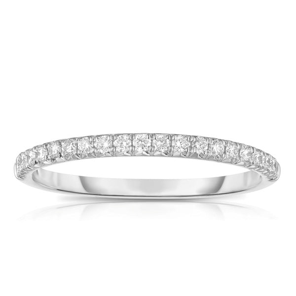 14k White Gold Anniversary Band