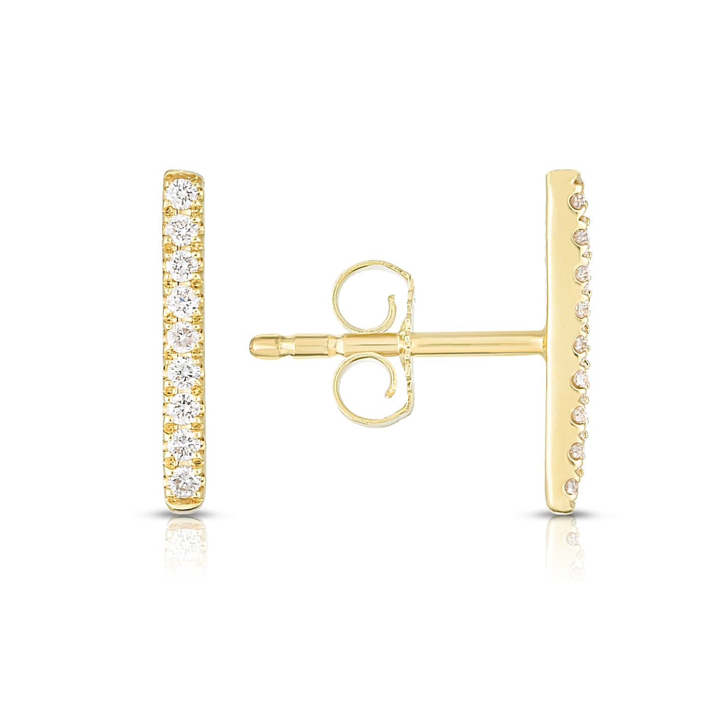 Diamond Bar Studs