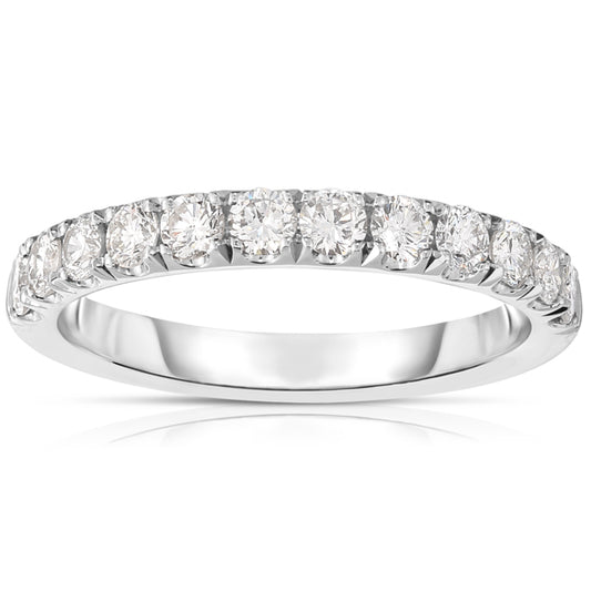 1/2 Way Split Prong Diamond Band