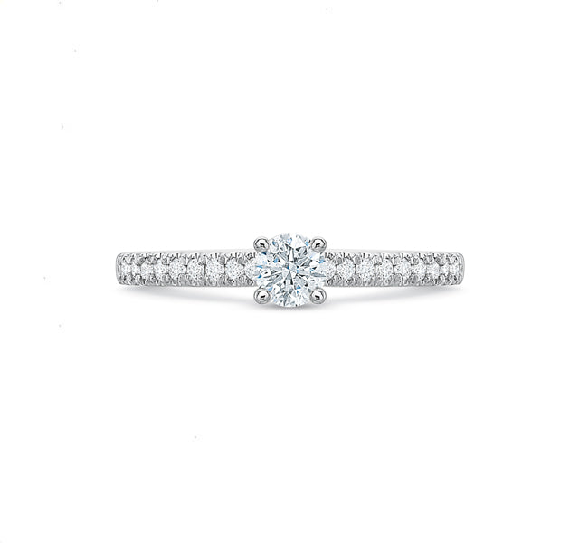 Round Brilliant Engagement Ring .50tw