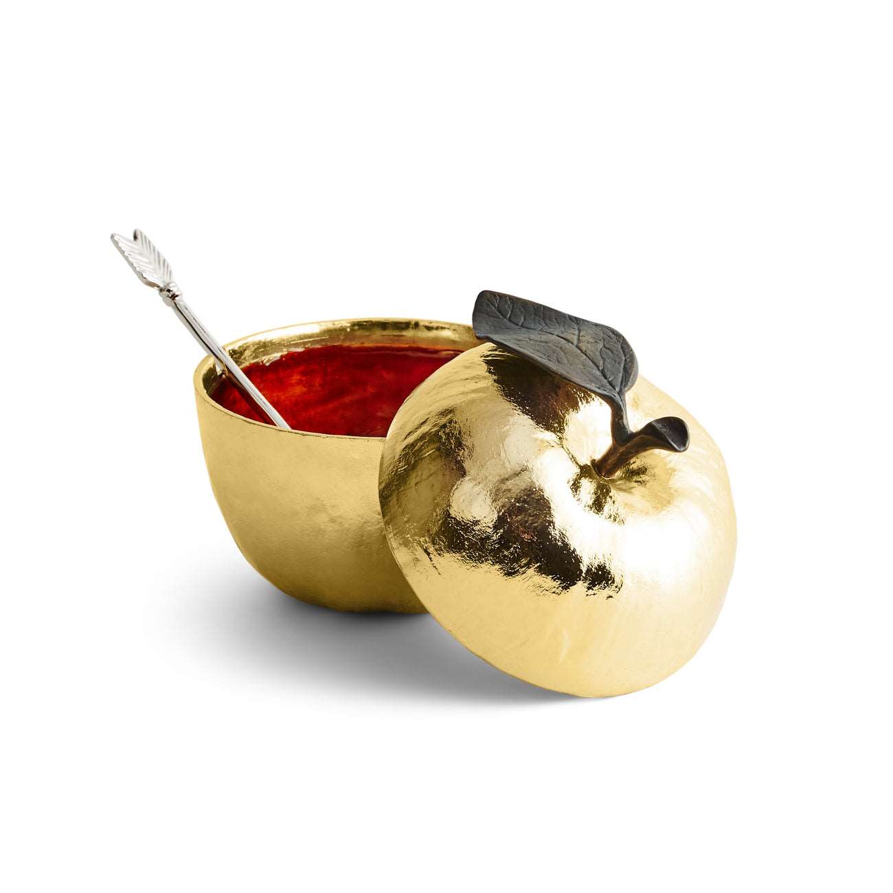 Apple Honey Pot with Spoon