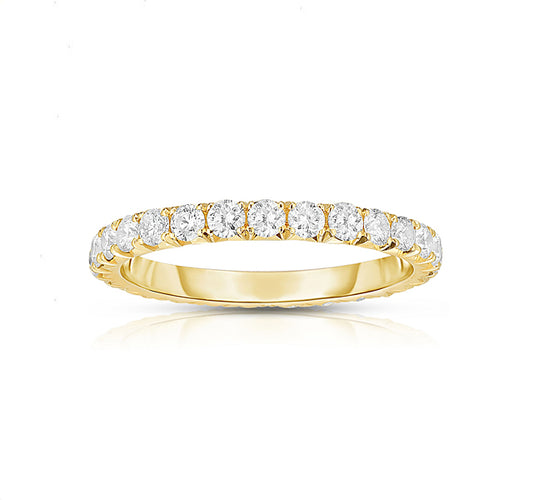 <b>MATERIALS</b> 
•	14k White Gold
•	Diamonds, 1.02tw IJ SI2...