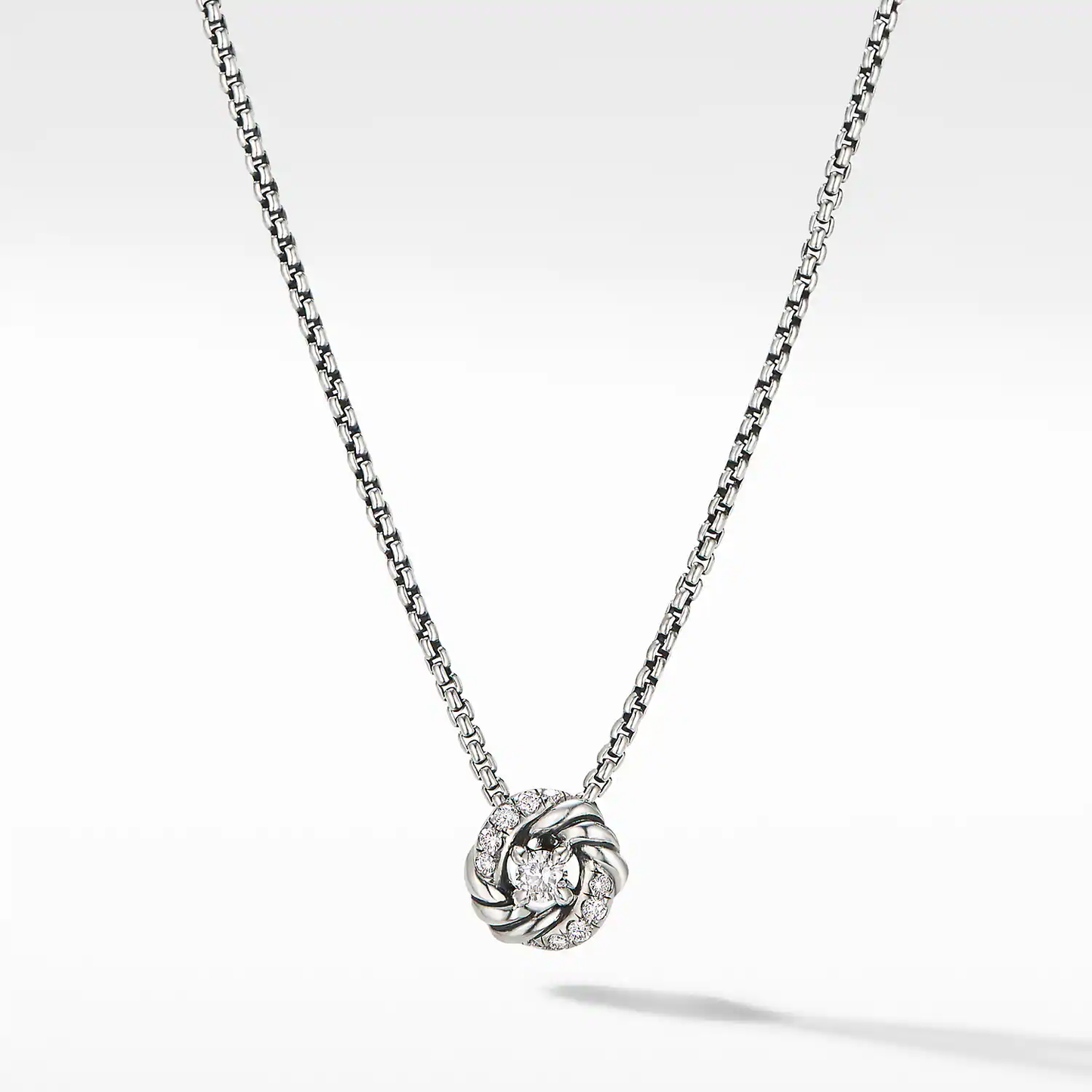 Petite Infinity Pendant Necklace with Diamonds