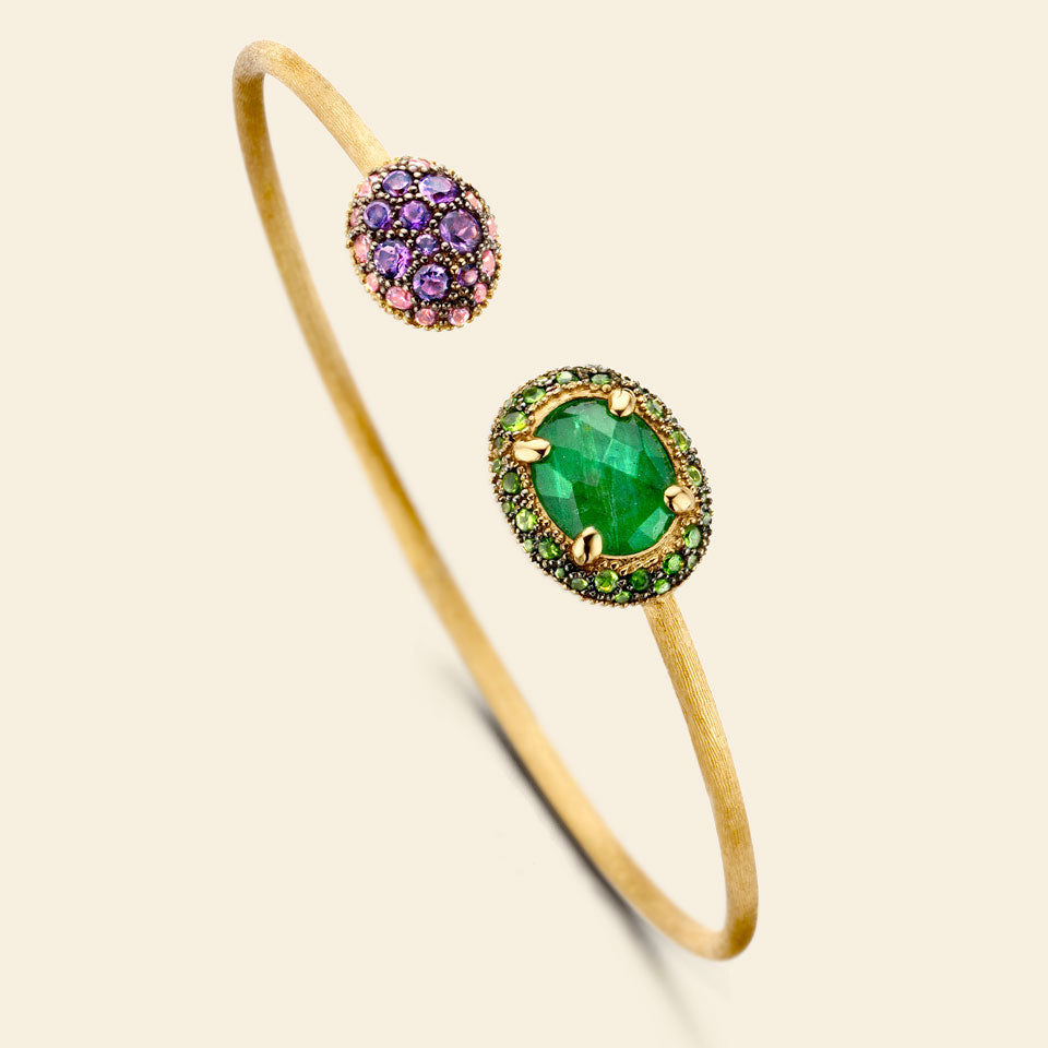 Dancing In The Rain Reverse Open Cuff Bangle