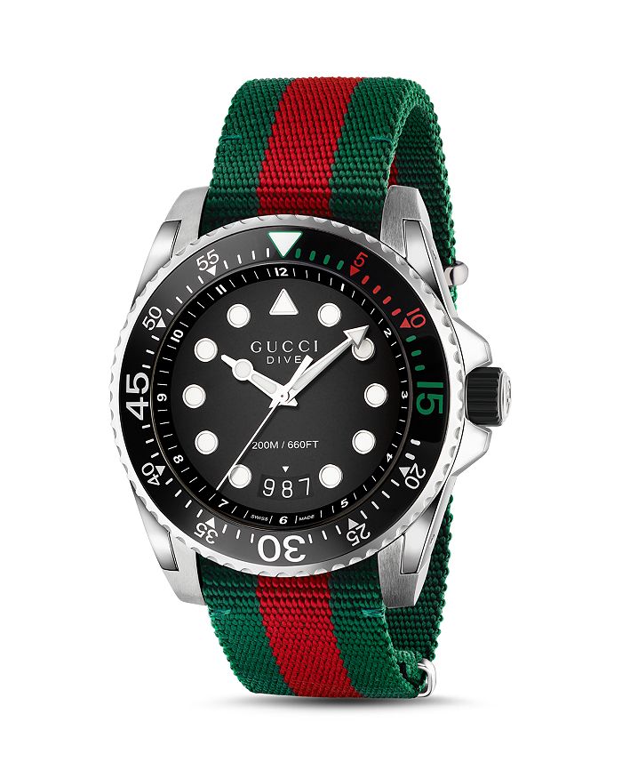45mm Dive Watch With Nylon Strap