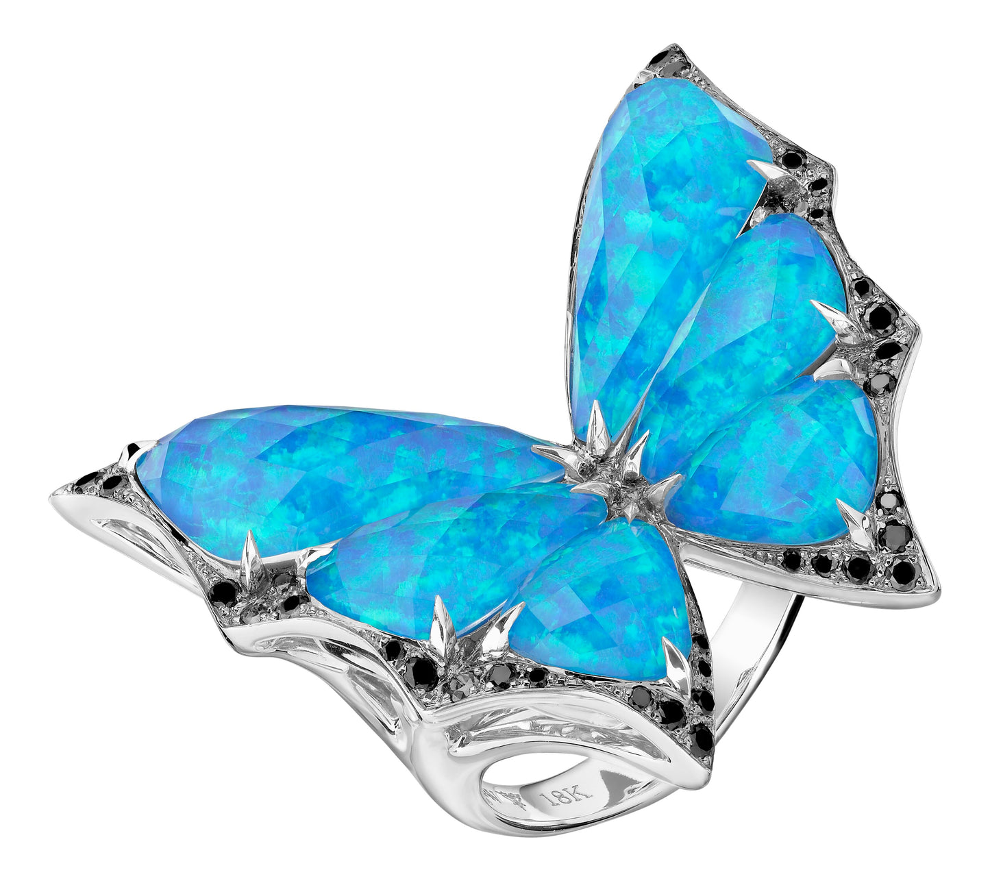 Opalescent Butterfly Ring