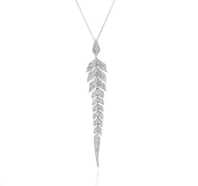 Magnipheasant Feather Pendant Necklace