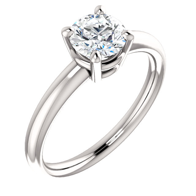 Solitaire Setting for Round Diamond in Gold