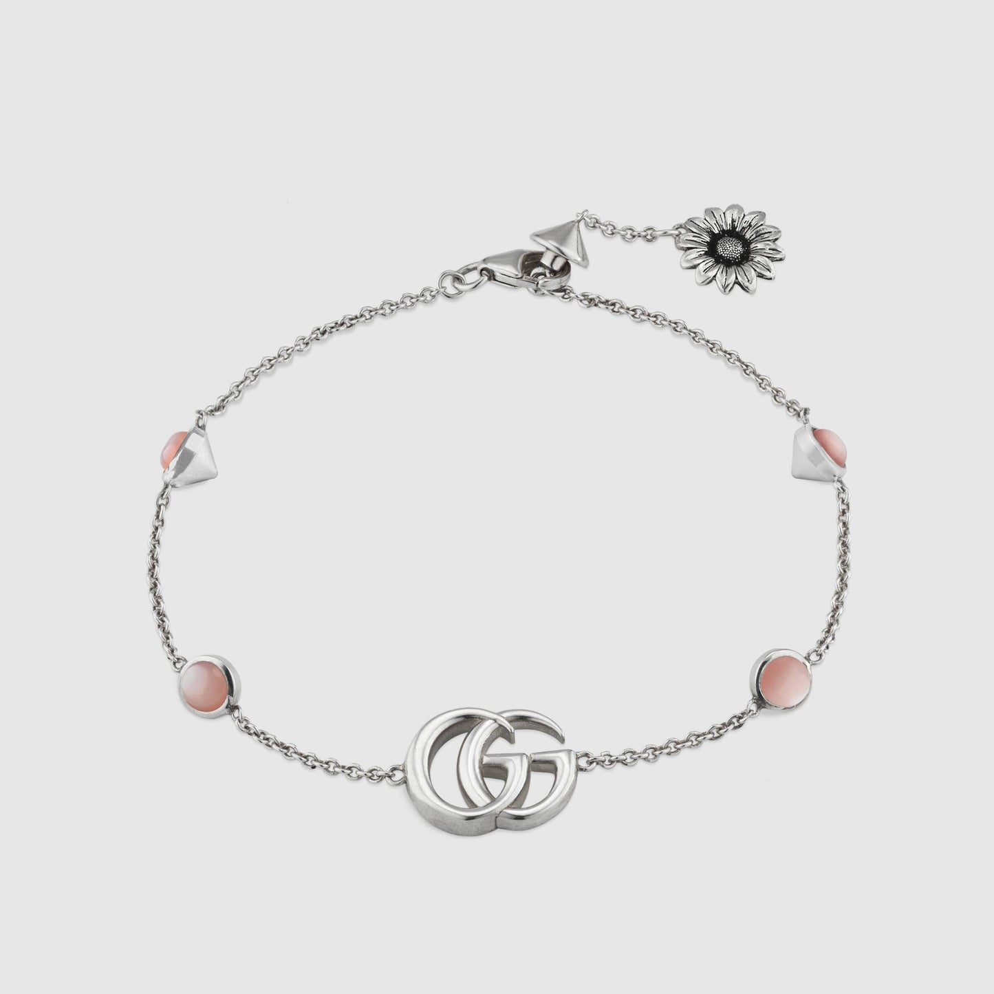 Double G Bracelet with Pink Mother of Pearl