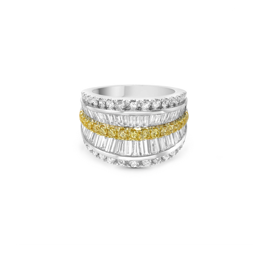 Krypell Collection Ring with Yellow Diamonds